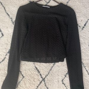 Black Mesh long sleeve